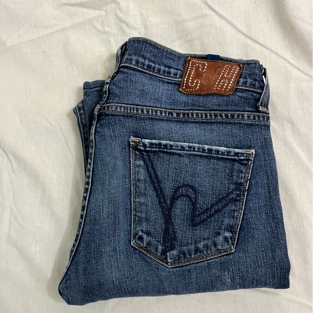 Citizens of Humanity Jagger Boot Cut Zip Fly Jeans Men's 30x32 Blue Denim